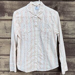 Gap Floral Button-Up Shirt M